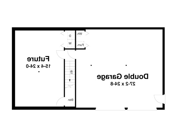 Lower Level image of THOMASTON House Plan